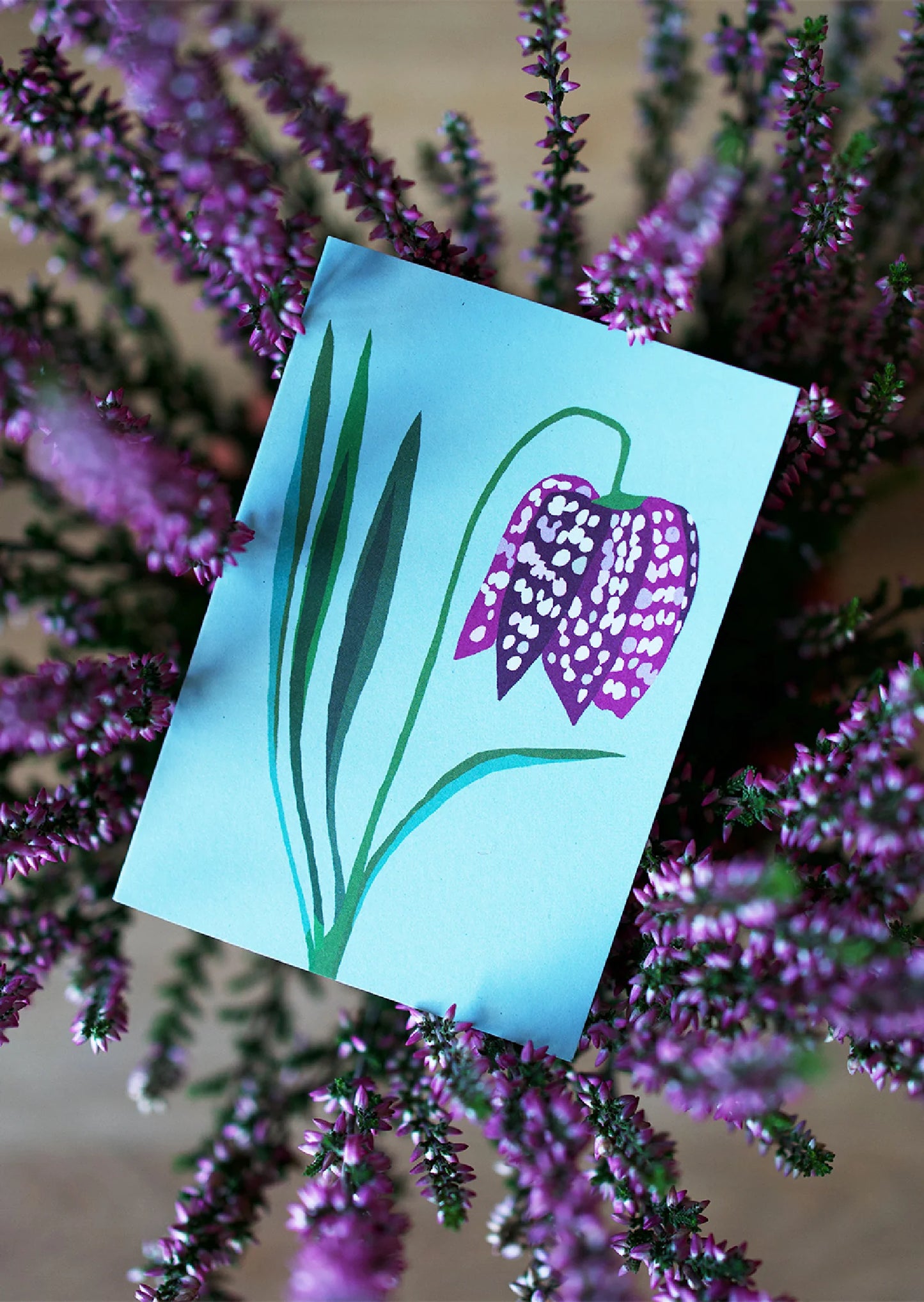 Fritillaria Mini Card - THE BRISTOL ARTISAN