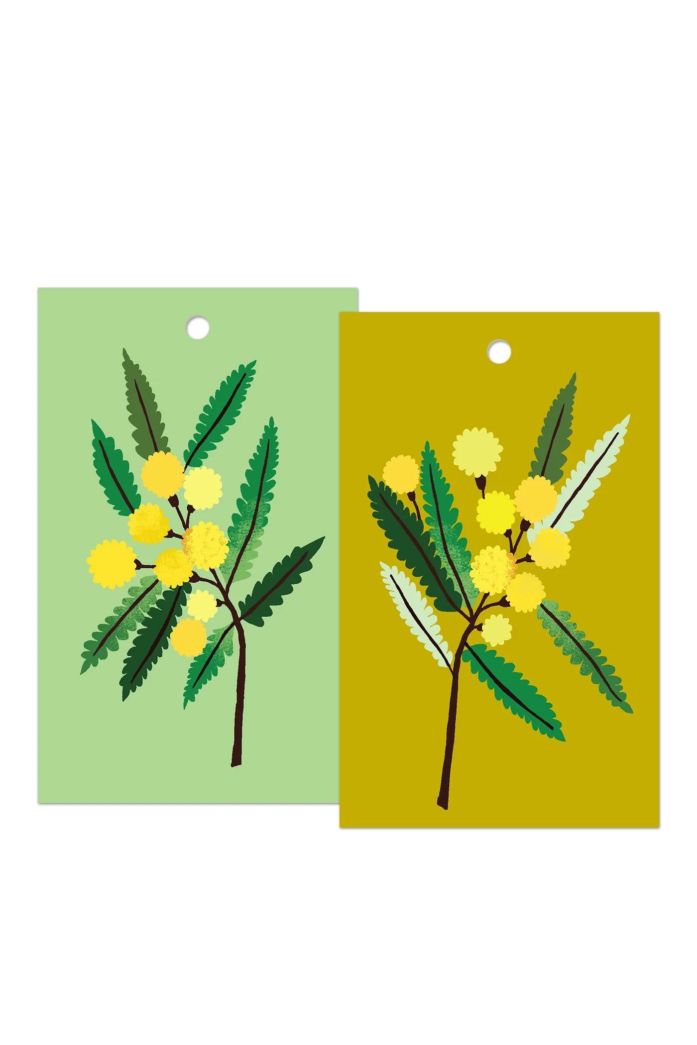 Mimosa Gift Tags - Pack of 6 - THE BRISTOL ARTISAN