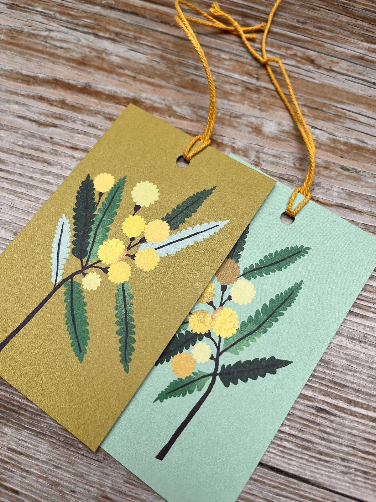 Mimosa Gift Tags - Pack of 6 - THE BRISTOL ARTISAN
