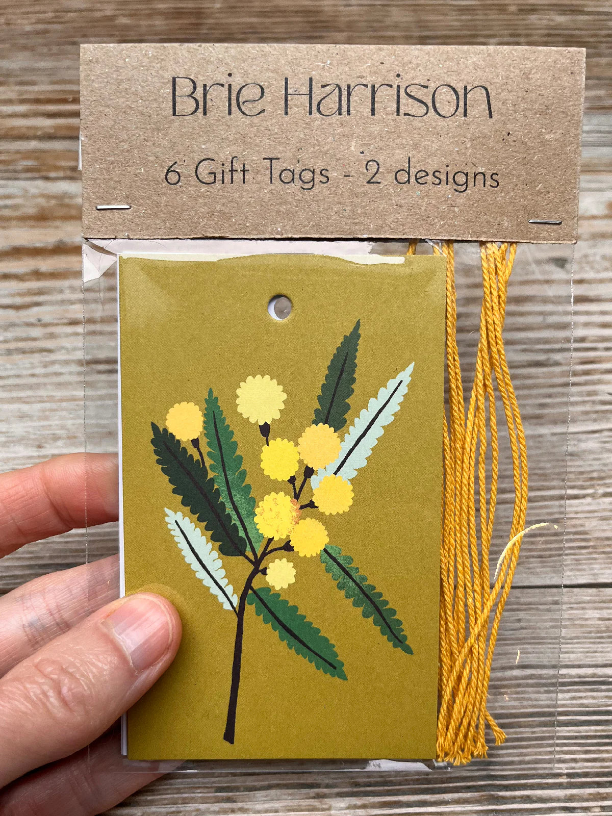 Mimosa Gift Tags - Pack of 6 - THE BRISTOL ARTISAN