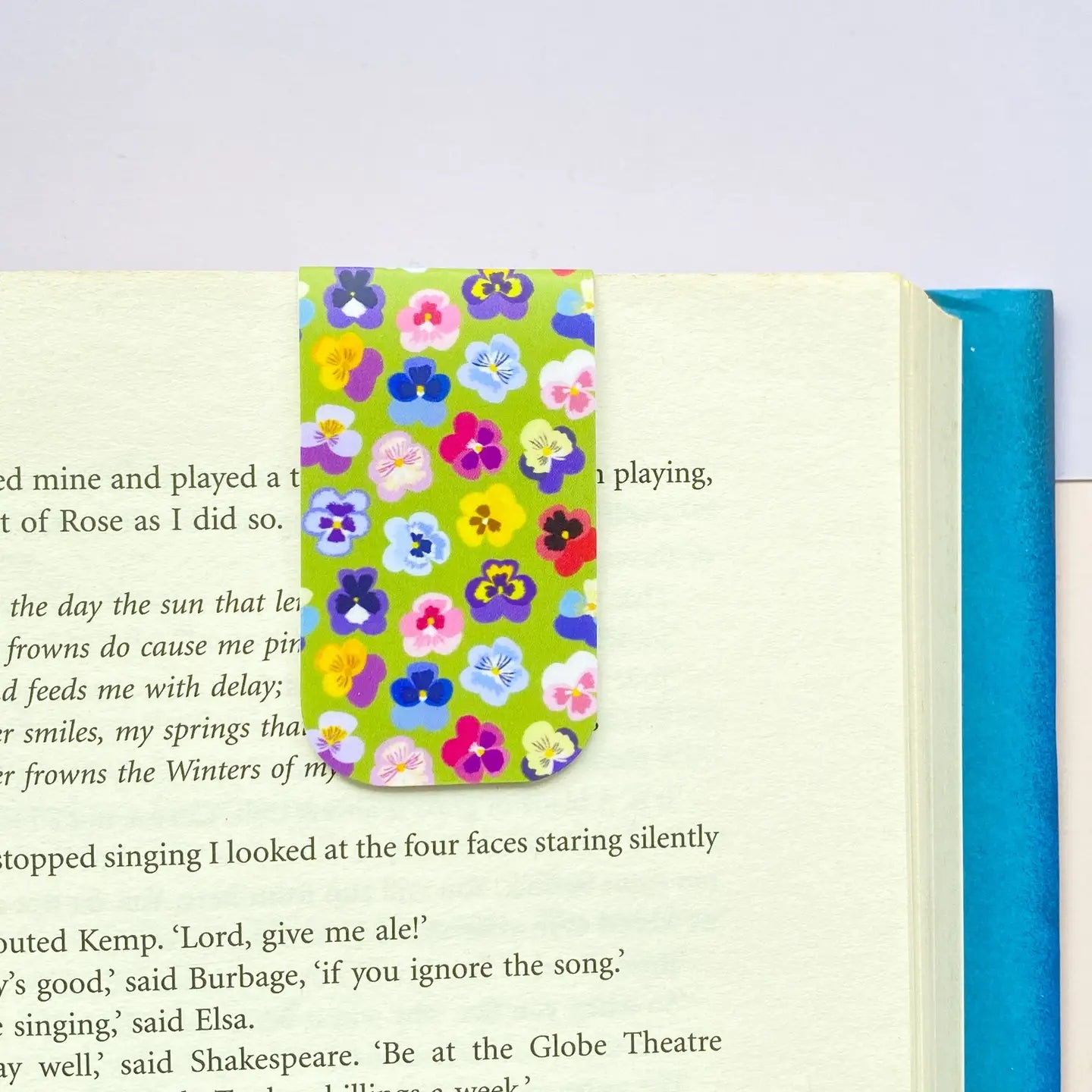 Magnetic Bookmark - Pansies - THE BRISTOL ARTISAN