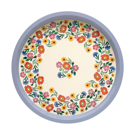 Poppies Round Tin Tray - THE BRISTOL ARTISAN