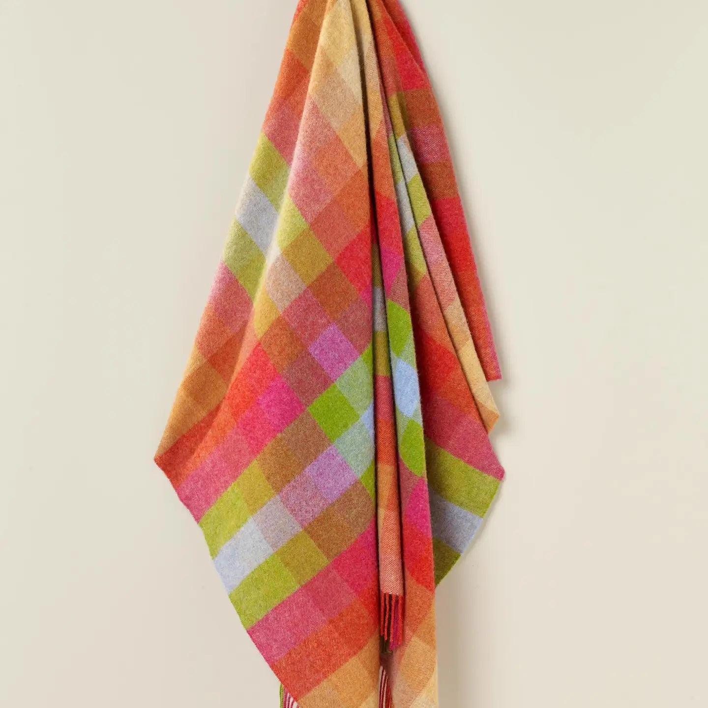 Harlequin Pure Wool Throw - Sunshine - THE BRISTOL ARTISAN