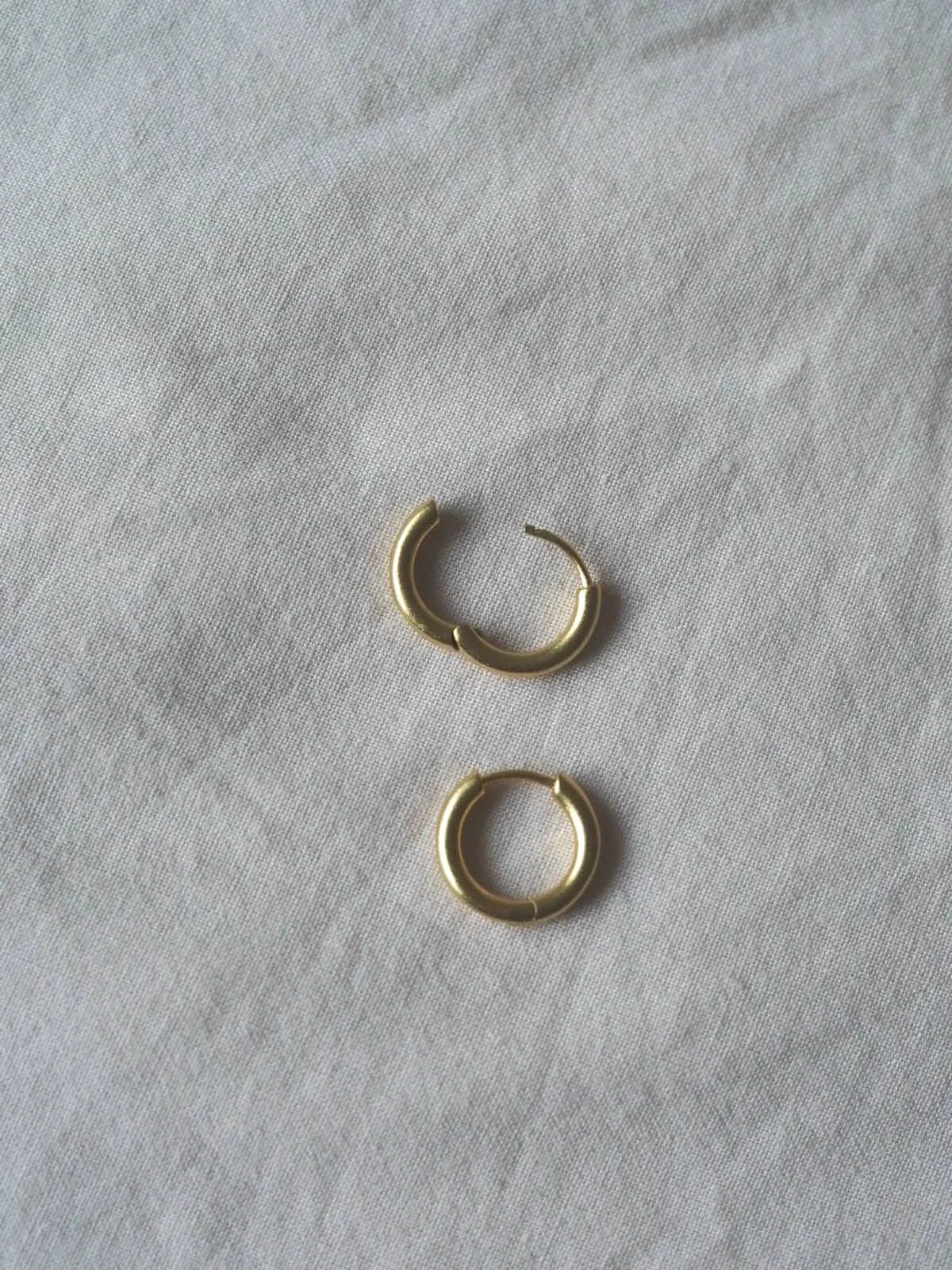 Love Heart Gold Charm Earrings - THE BRISTOL ARTISAN