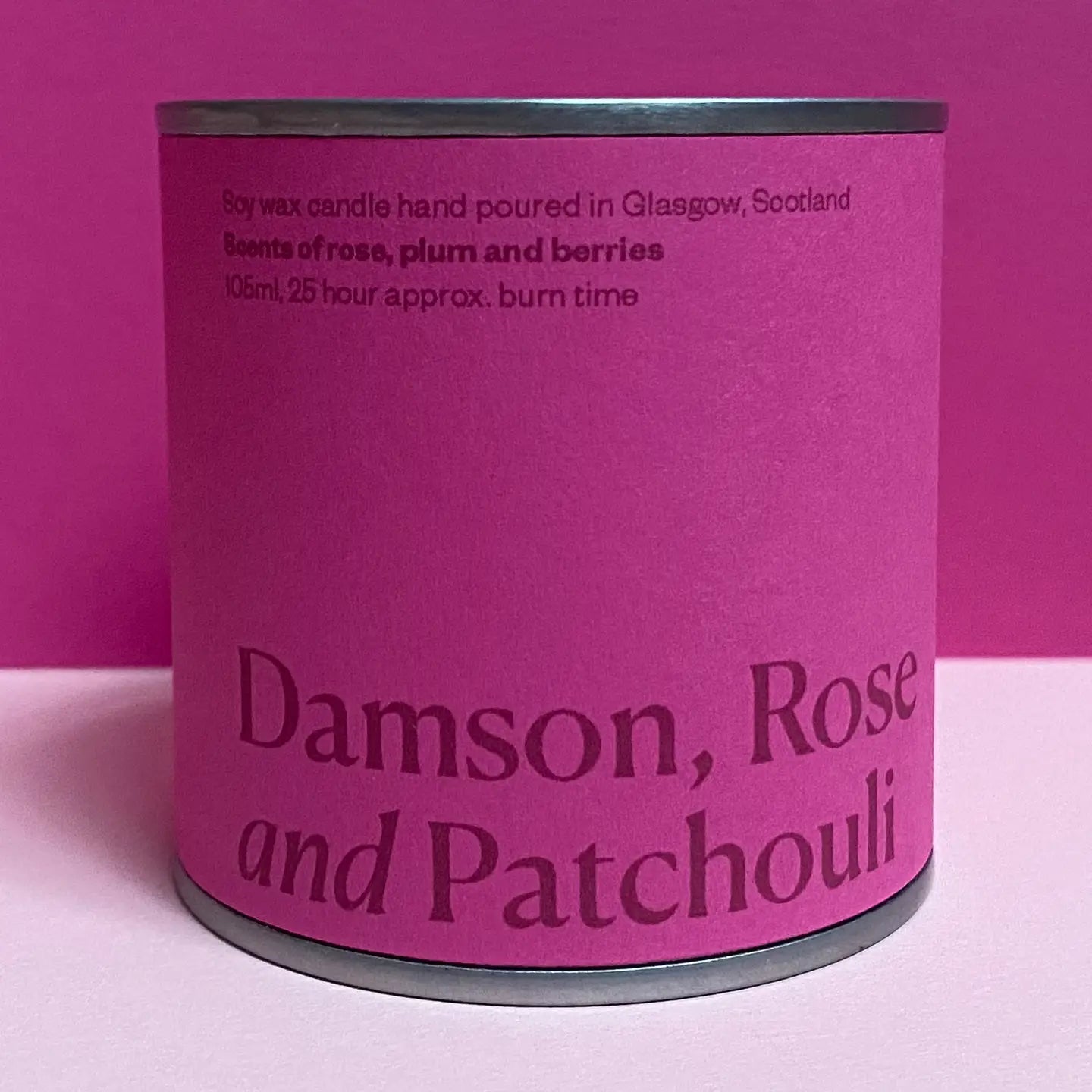 Valentine’s Day Edition - Damson, Rose and Patchouli Soy Wax Candle Tin - THE BRISTOL ARTISAN
