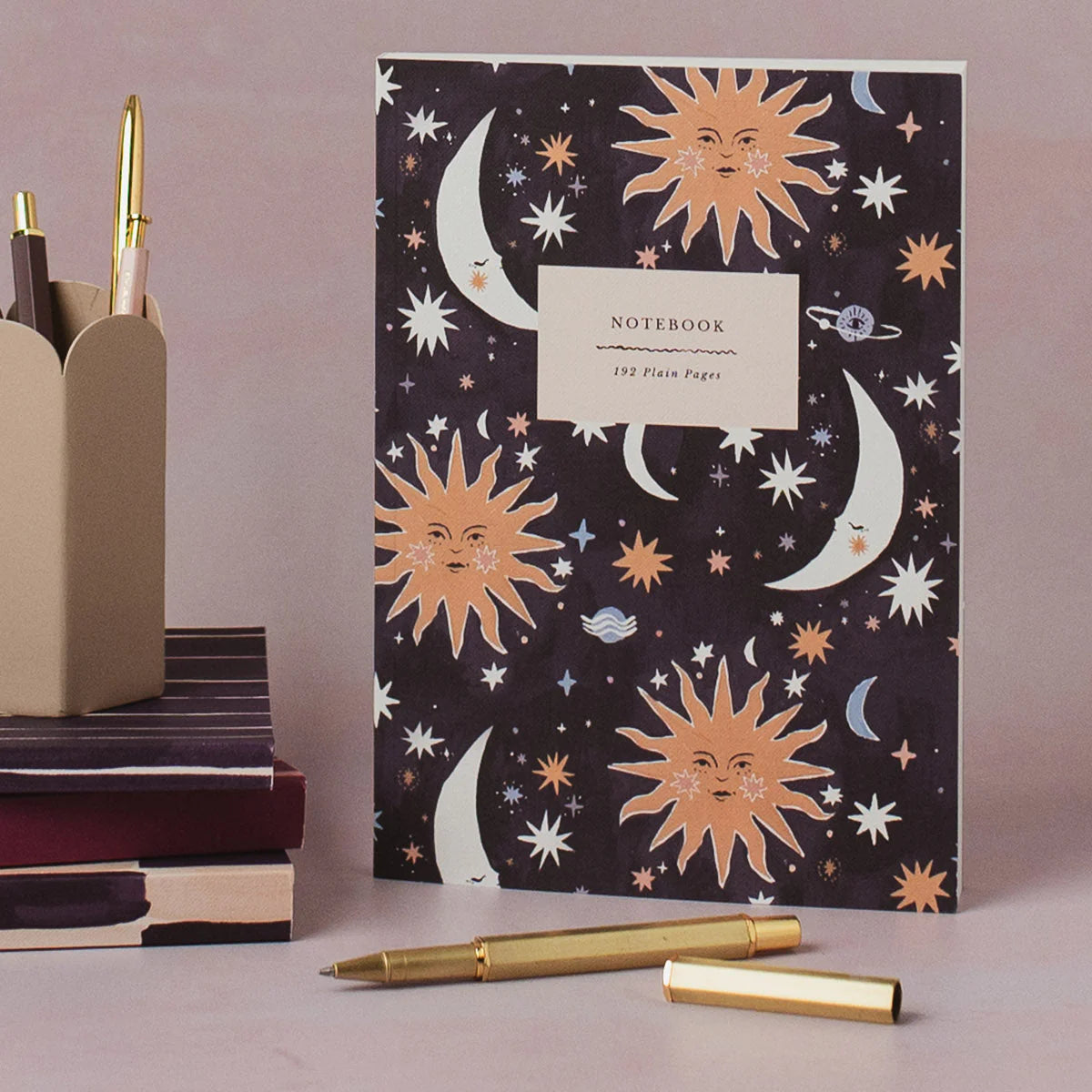 Sun and Moon A5 Notebook - THE BRISTOL ARTISAN