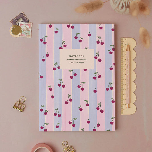 Cherries A5 Notebook - THE BRISTOL ARTISAN