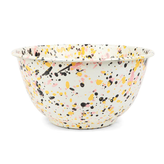 Sunset Splatter Enamel Salad Bowl - THE BRISTOL ARTISAN