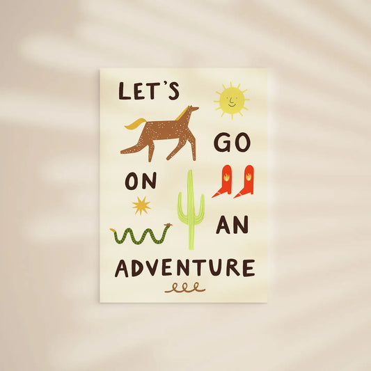 Let’s Go on an Adventure A3 Print - THE BRISTOL ARTISAN