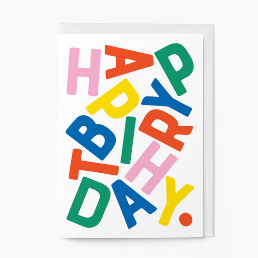 Bold Happy Birthday Card - THE BRISTOL ARTISAN