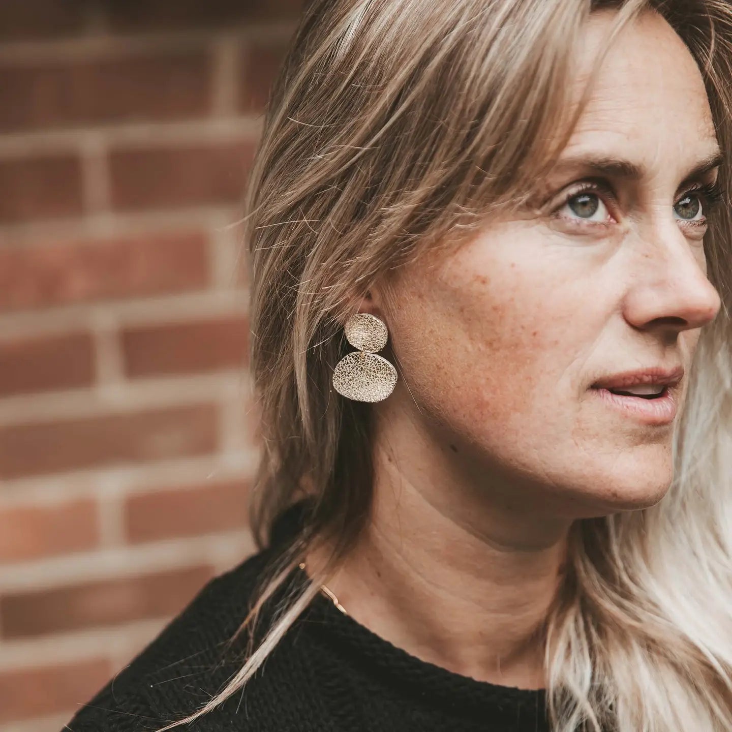 Bili Leather Earrings - Bronze - THE BRISTOL ARTISAN