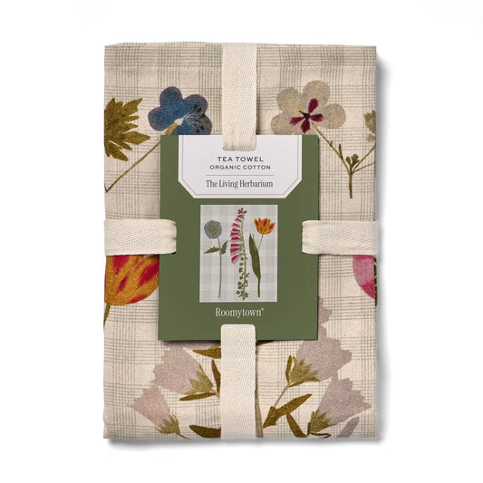 Organic Cotton Tea Towel - The Living Herbarium - THE BRISTOL ARTISAN