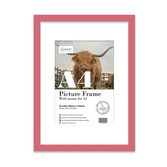 A4 Picture Frame - Pink - THE BRISTOL ARTISAN