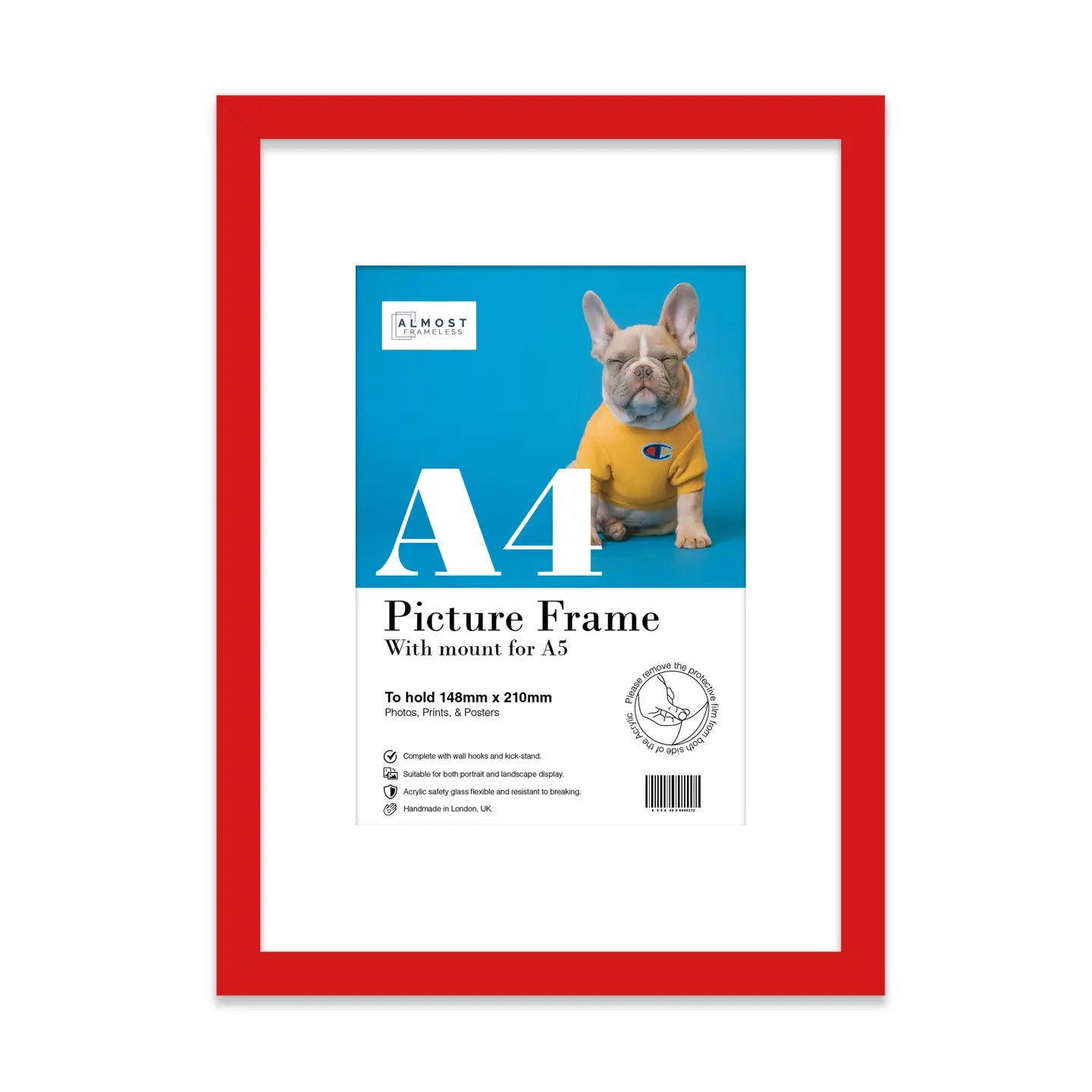 A4 Picture Frame - Red - THE BRISTOL ARTISAN