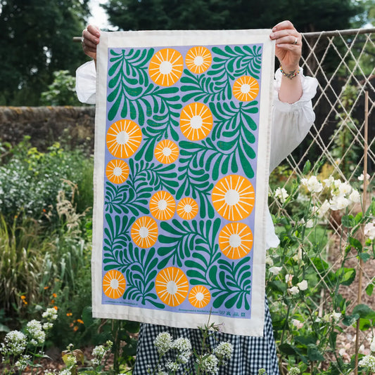 Cotton Tea Towel - Vine