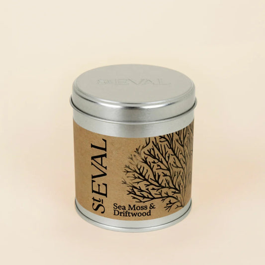 Sea Moss & Driftwood Candle Tin - THE BRISTOL ARTISAN