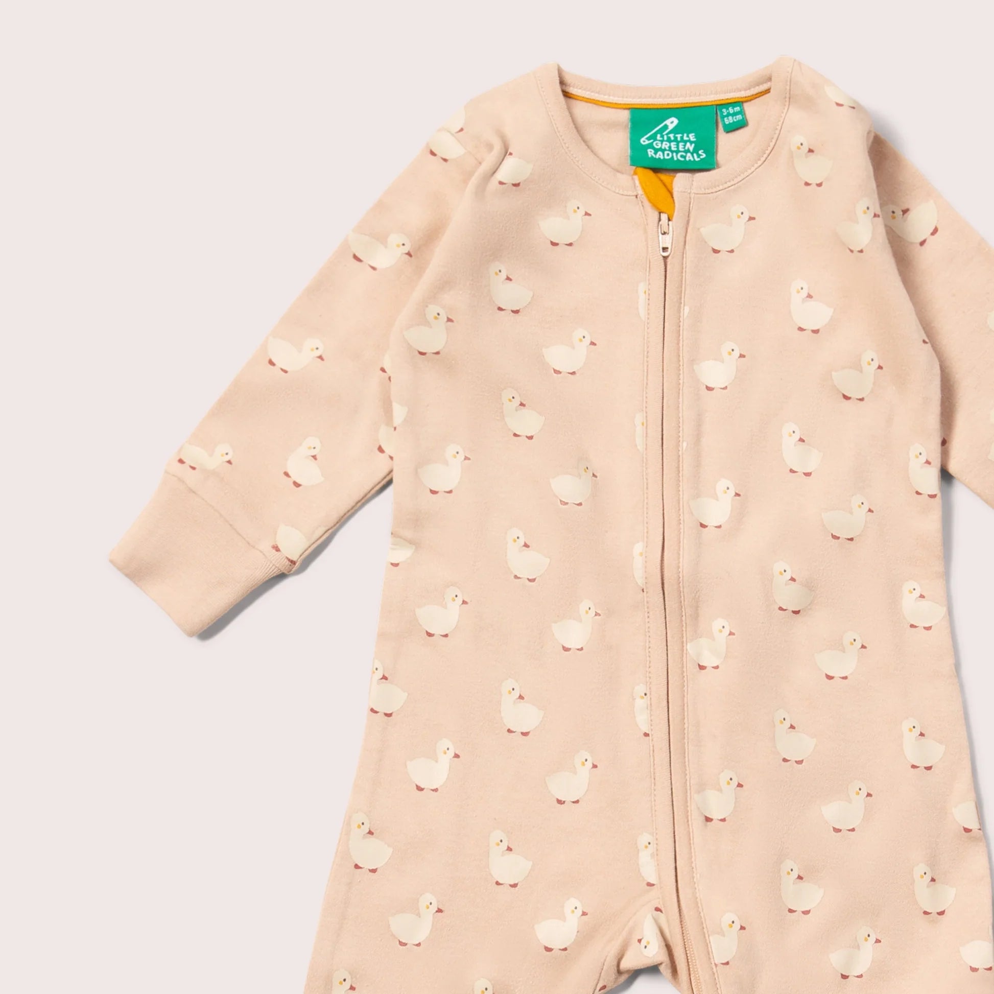 Puddle Ducks Zip Organic Babygrow - THE BRISTOL ARTISAN