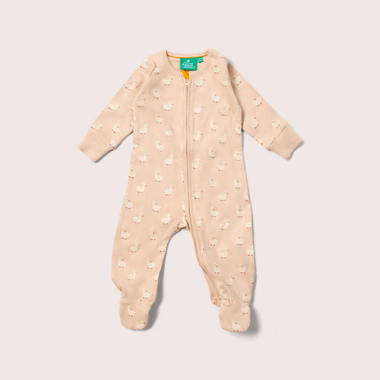 Puddle Ducks Zip Organic Babygrow - THE BRISTOL ARTISAN