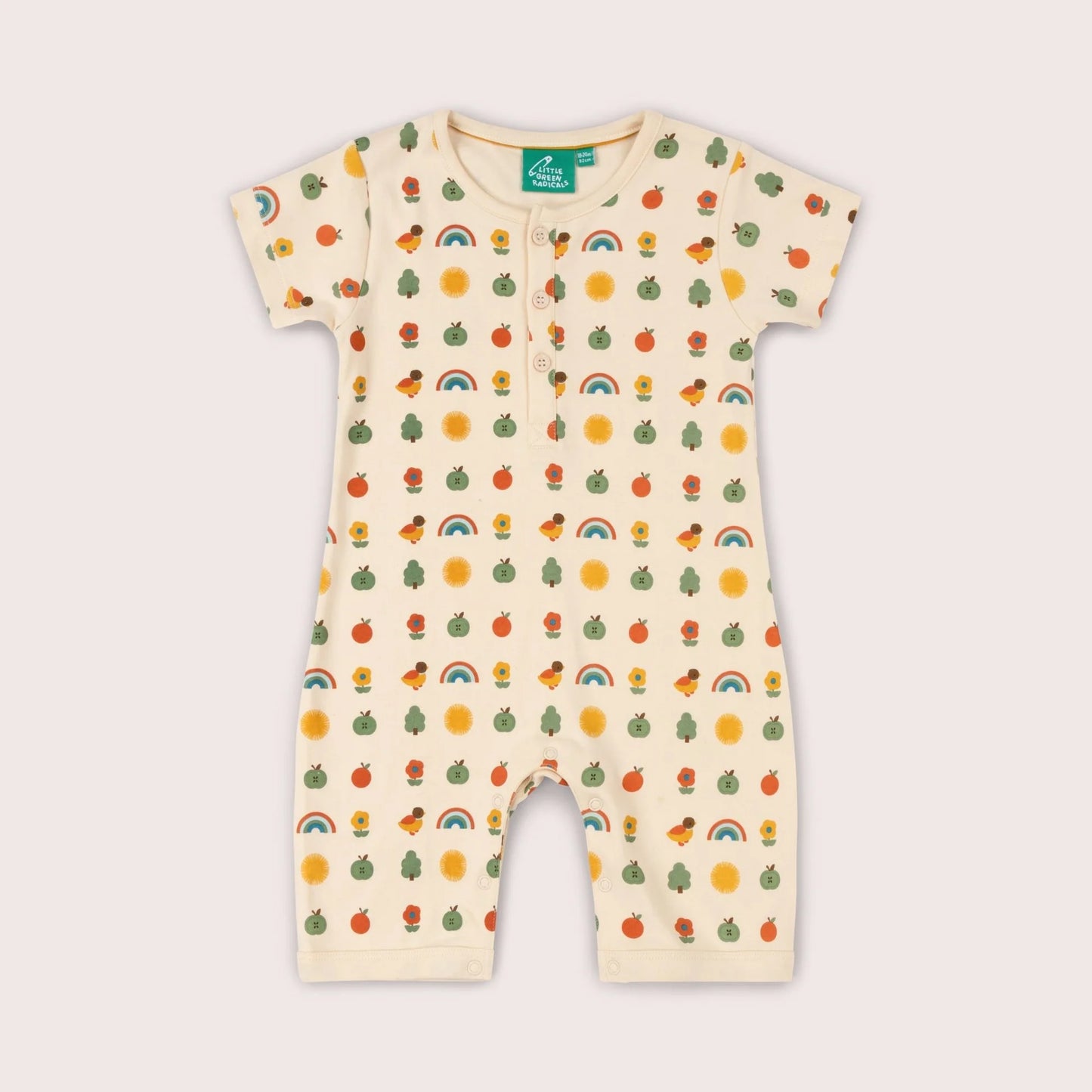 Vintage Rainbows Organic Romper - THE BRISTOL ARTISAN