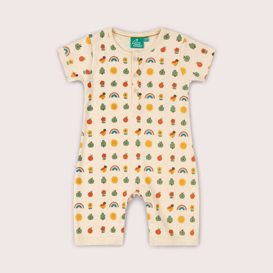 Vintage Rainbows Organic Romper - THE BRISTOL ARTISAN