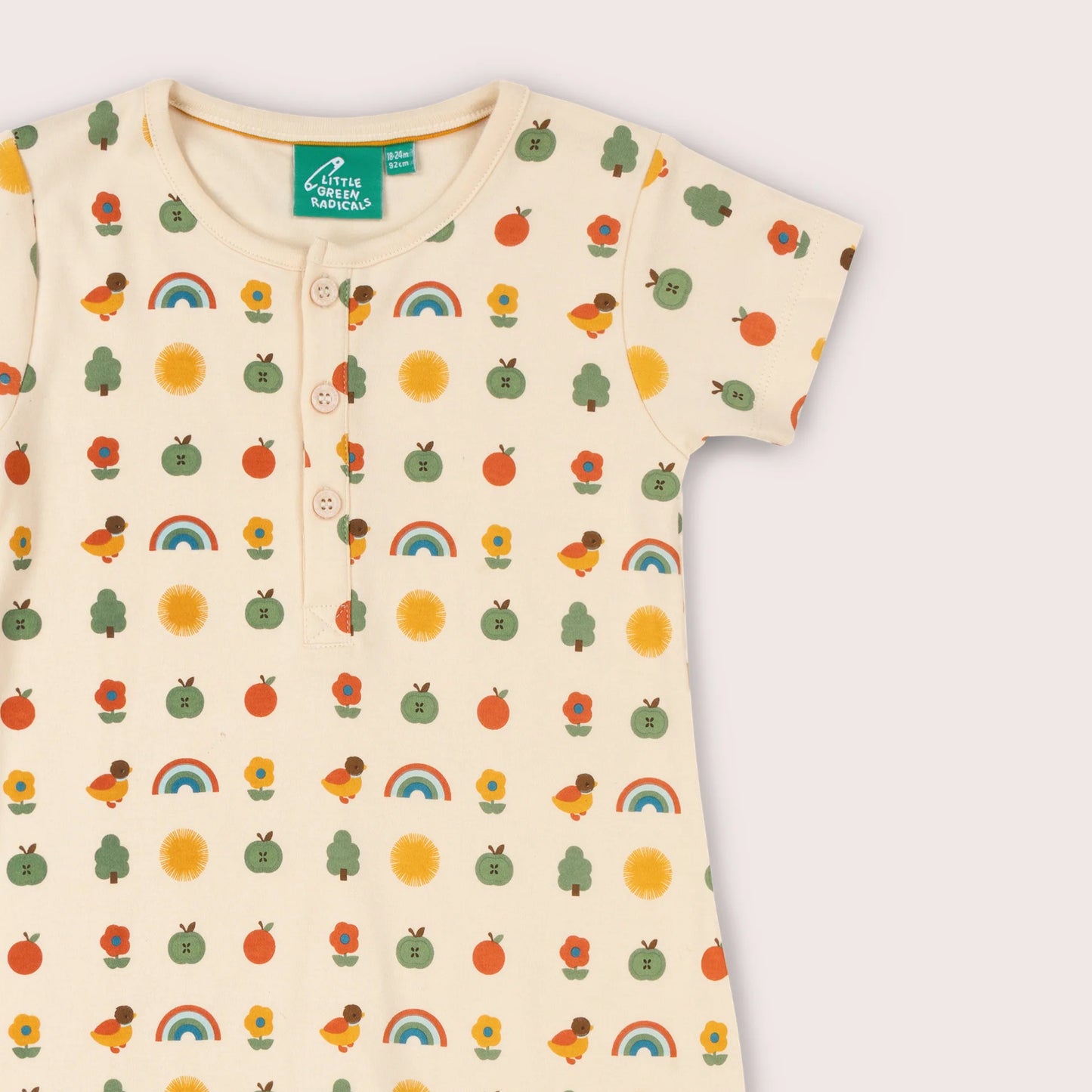 Vintage Rainbows Organic Romper - THE BRISTOL ARTISAN