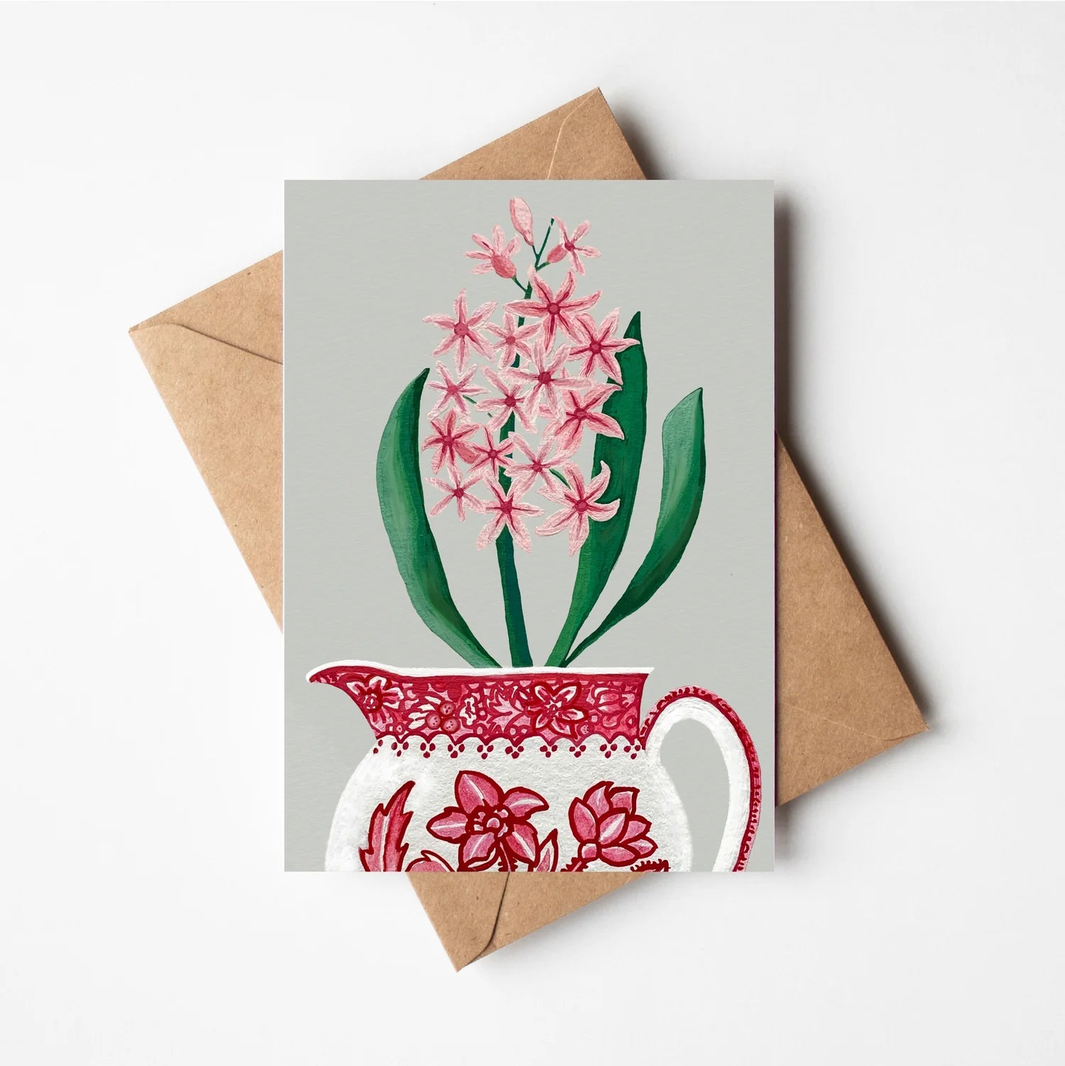 Hyacinth in Hellebore Jug Greetings Card - THE BRISTOL ARTISAN