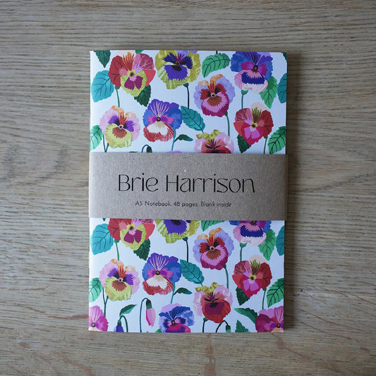 Pansies A5 Notebook - THE BRISTOL ARTISAN