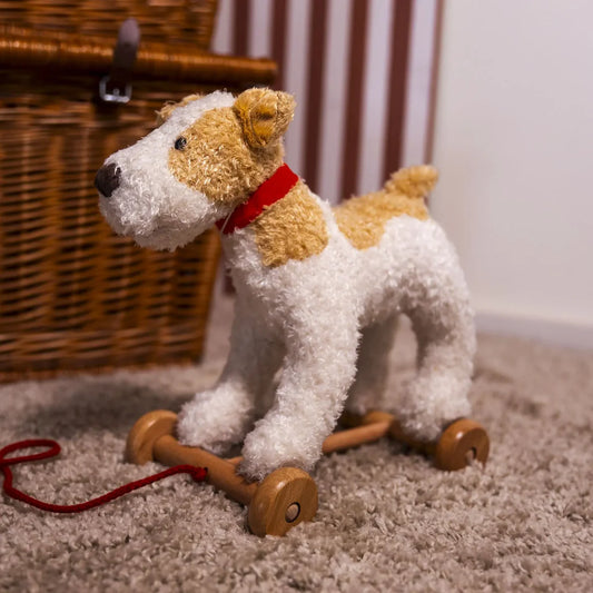 Eliot Dog Pull Along Soft Toy - Medium - THE BRISTOL ARTISAN