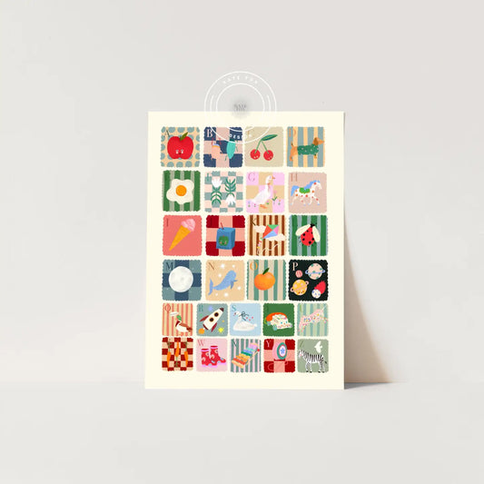 Colourful Children’s Alphabet A3 Print - THE BRISTOL ARTISAN