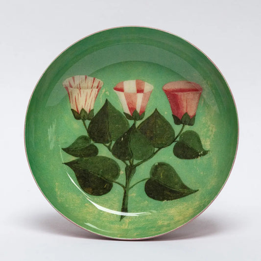 Small Enamel Round Tray - Festival of Flowers