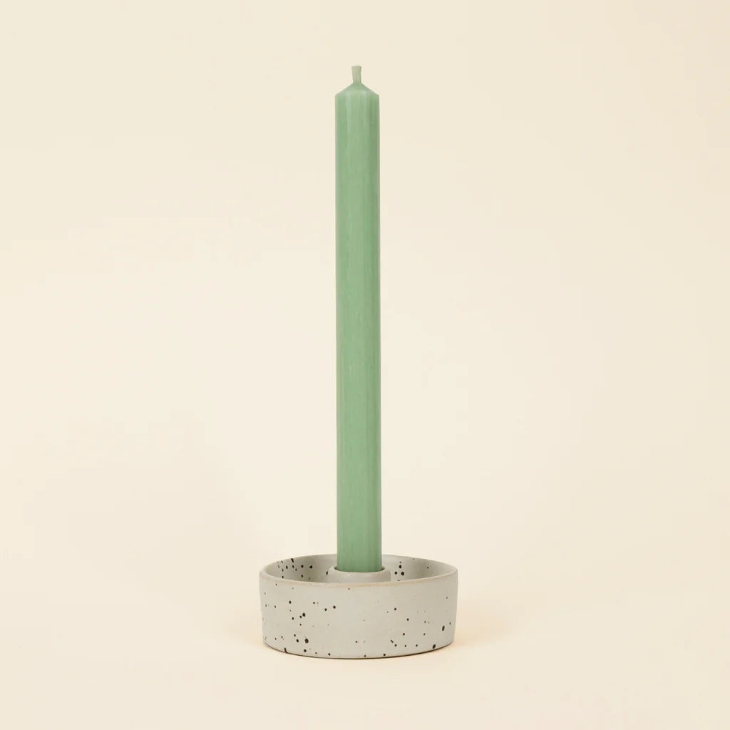Stone Speckle Ceramic Candle Holder