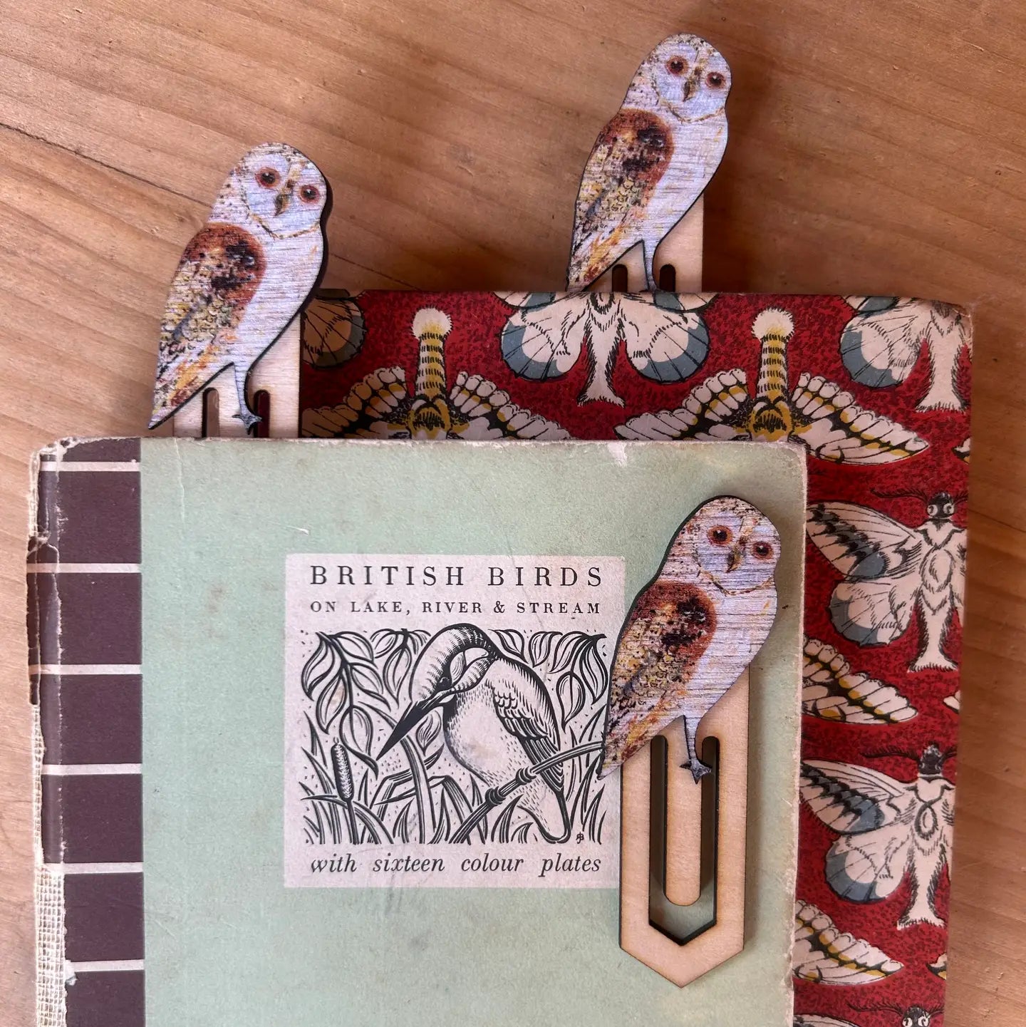 Barn Owl Sustainable Birch Paperclip Bookmark