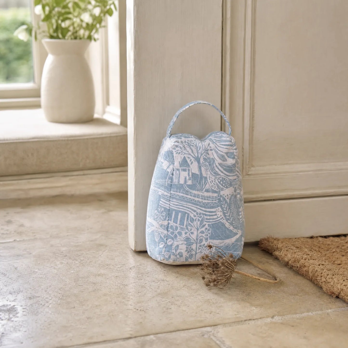 Through the Fields Duck Egg Blue Door Stop