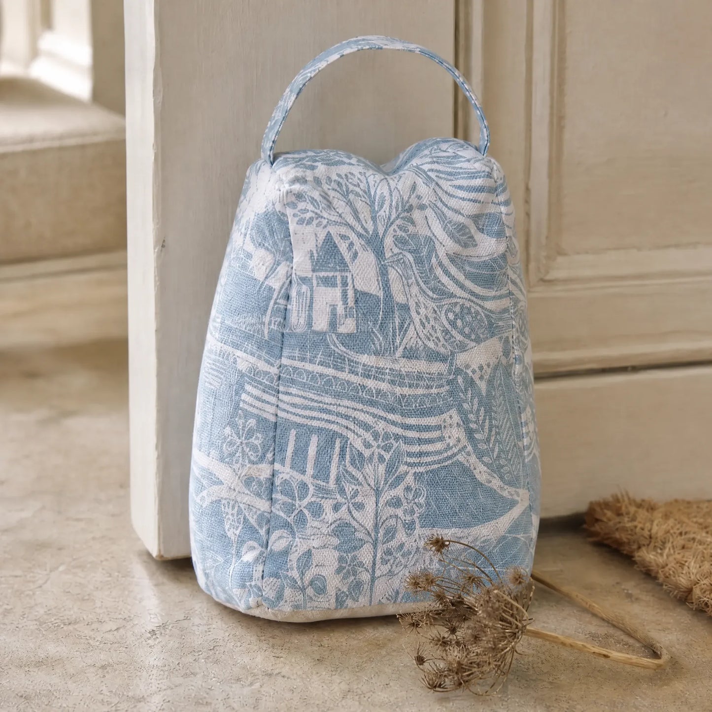 Through the Fields Duck Egg Blue Door Stop