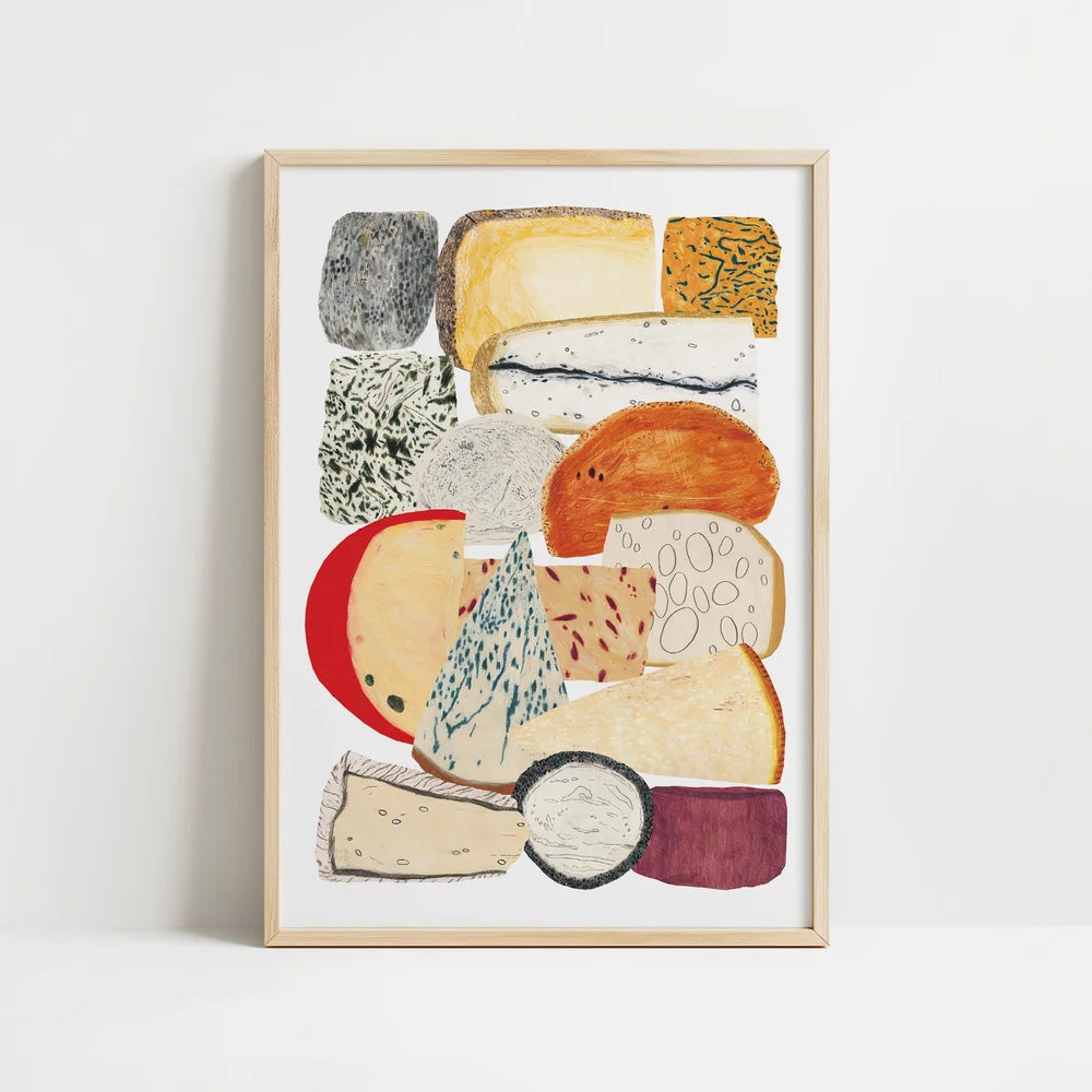 Cheese A4 Print by James Barker