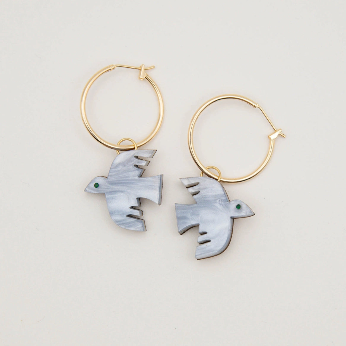 Flight bird Hoops - Marble White