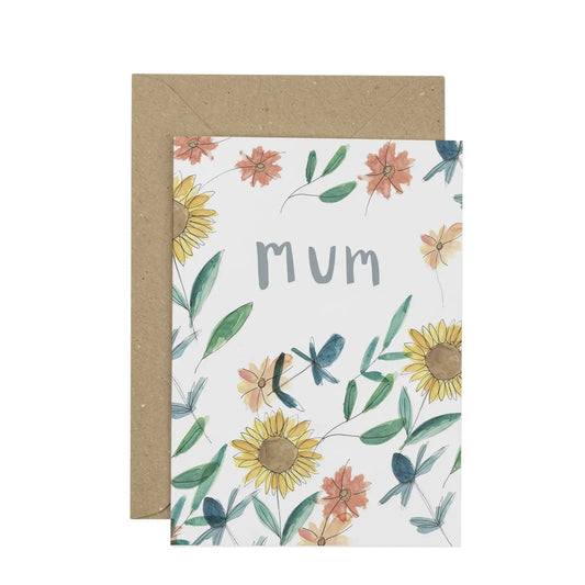 'Mum' Sunflowers Greeting Card - THE BRISTOL ARTISAN
