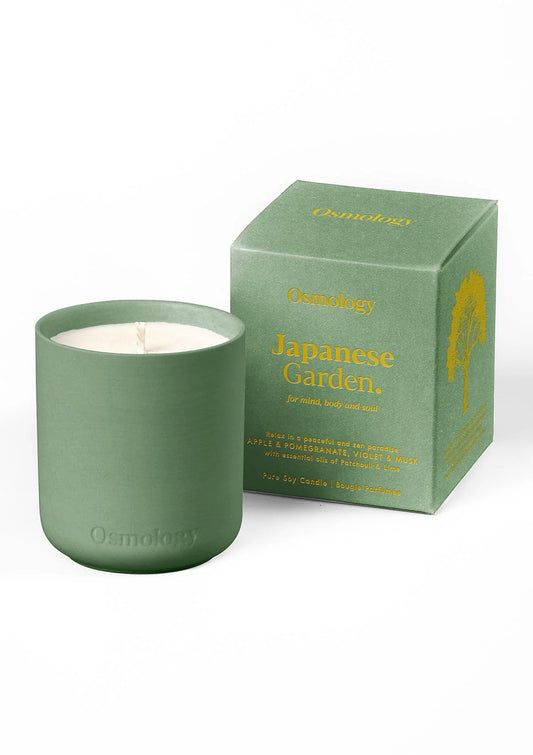 Japanese Garden Scented Plant Based Wax Candle in A Reusable Clay Pot - THE BRISTOL ARTISAN