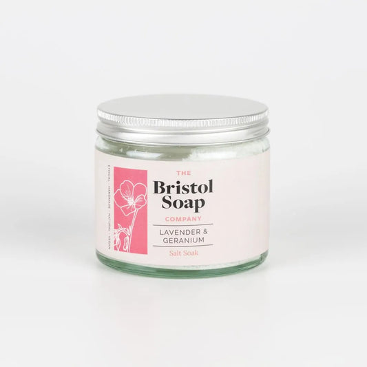 Lavender & Geranium Salt Soak by Bristol Soap - THE BRISTOL ARTISAN