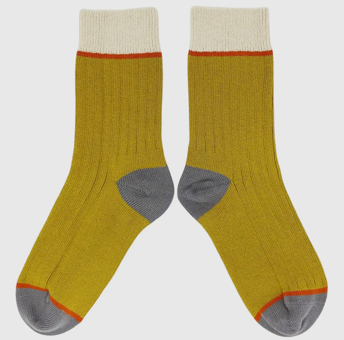 Unisex organic cotton socks - Lime - THE BRISTOL ARTISAN