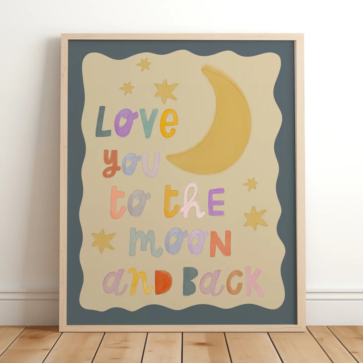 Love You to the Moon and Back A3 Print - THE BRISTOL ARTISAN