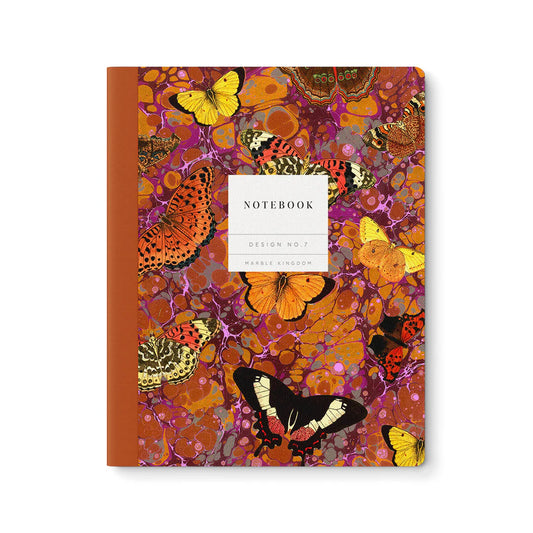 Marble Butterfly Pink Exercise Book - THE BRISTOL ARTISAN