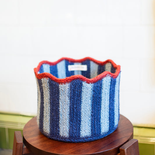 Tulip Basket - Blueberry - THE BRISTOL ARTISAN