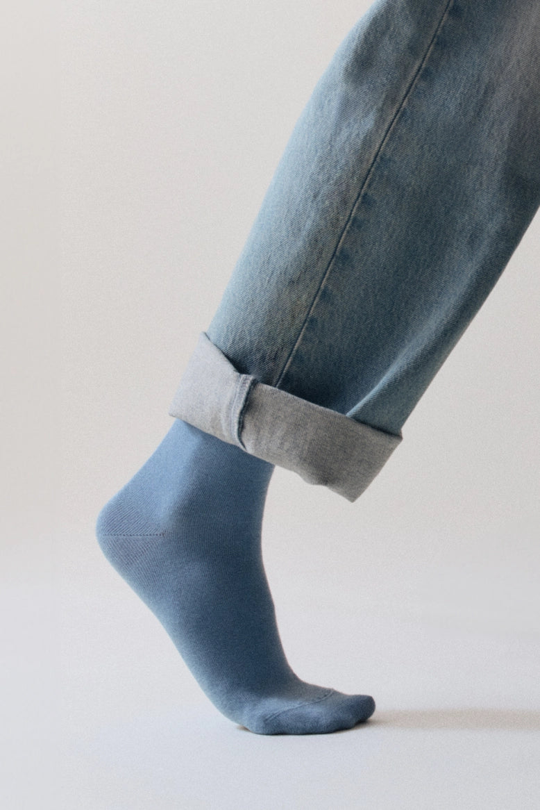 Morning Blue Bamboo Socks - THE BRISTOL ARTISAN