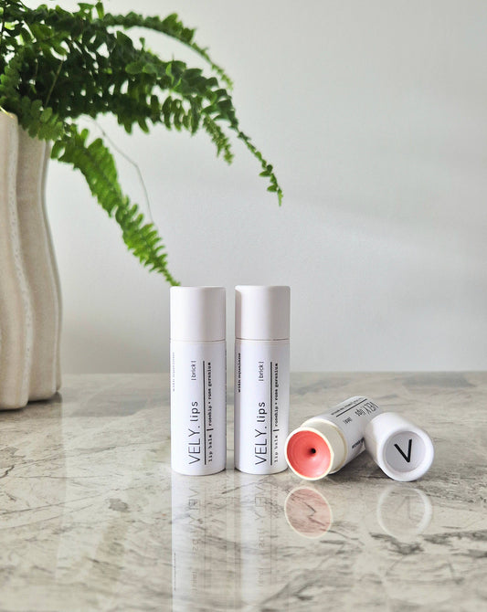 Natural Tinted Lip Balm "Brick" with Squalane - THE BRISTOL ARTISAN