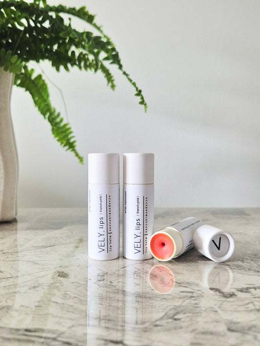Natural Vegan Tinted Lip Balm "French Pink" With Squalane - THE BRISTOL ARTISAN
