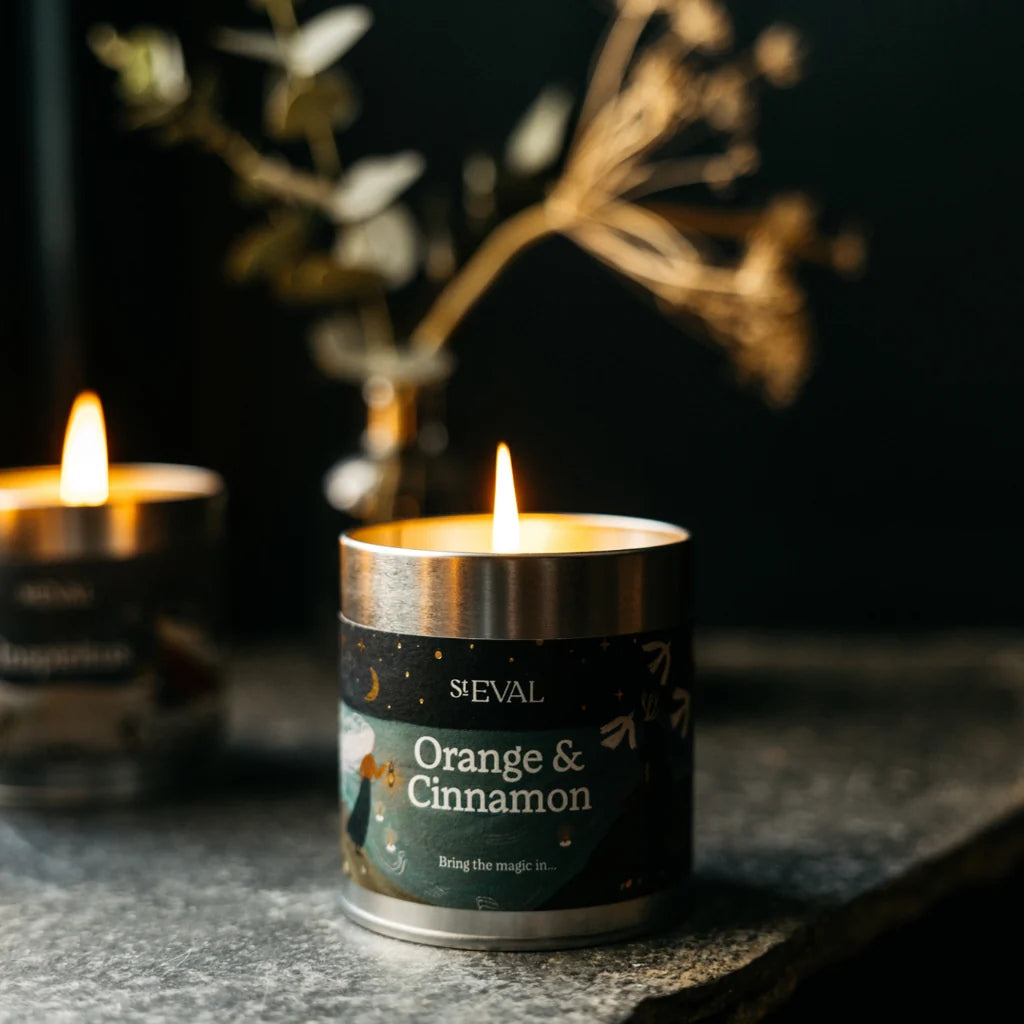 Orange & Cinnamon candle Tin - THE BRISTOL ARTISAN