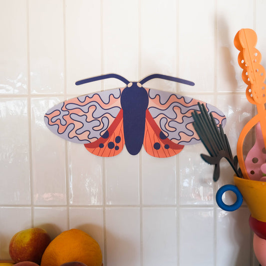 Ornate Moth Plywood Wall Decoration - THE BRISTOL ARTISAN