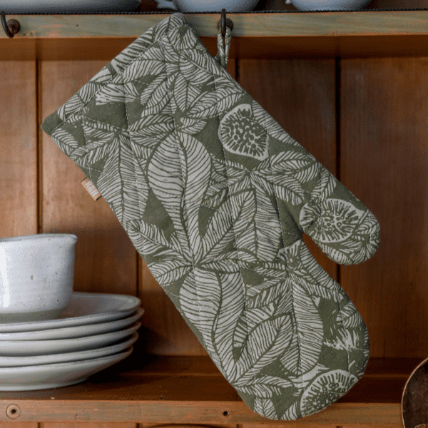 Fig Tree Oven Glove - Olive Green - THE BRISTOL ARTISAN