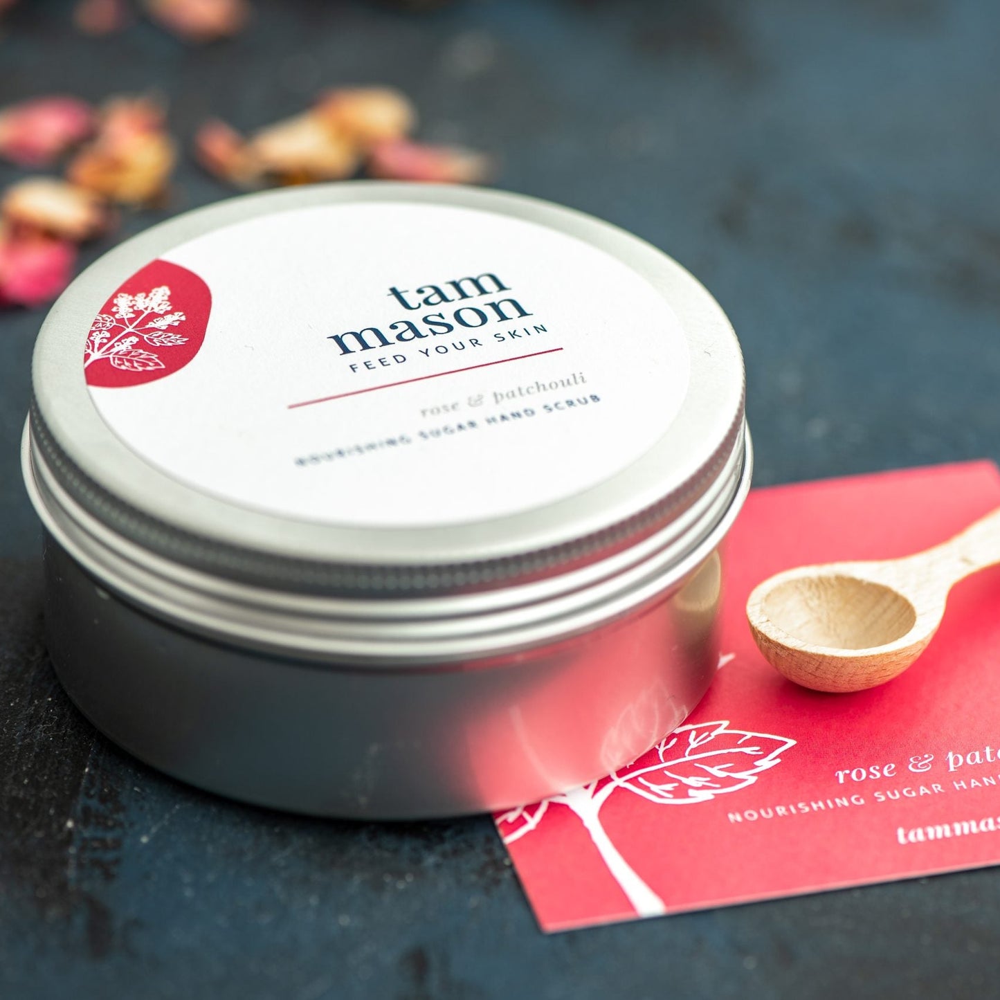 Rose & Patchouli Hand Scrub made in Somerset by Tam Mason - THE BRISTOL ARTISAN